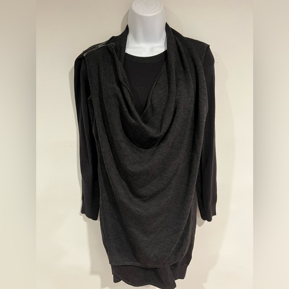 NWT All Saints Drina wrap sexy wool Dress - Picture 11 of 15